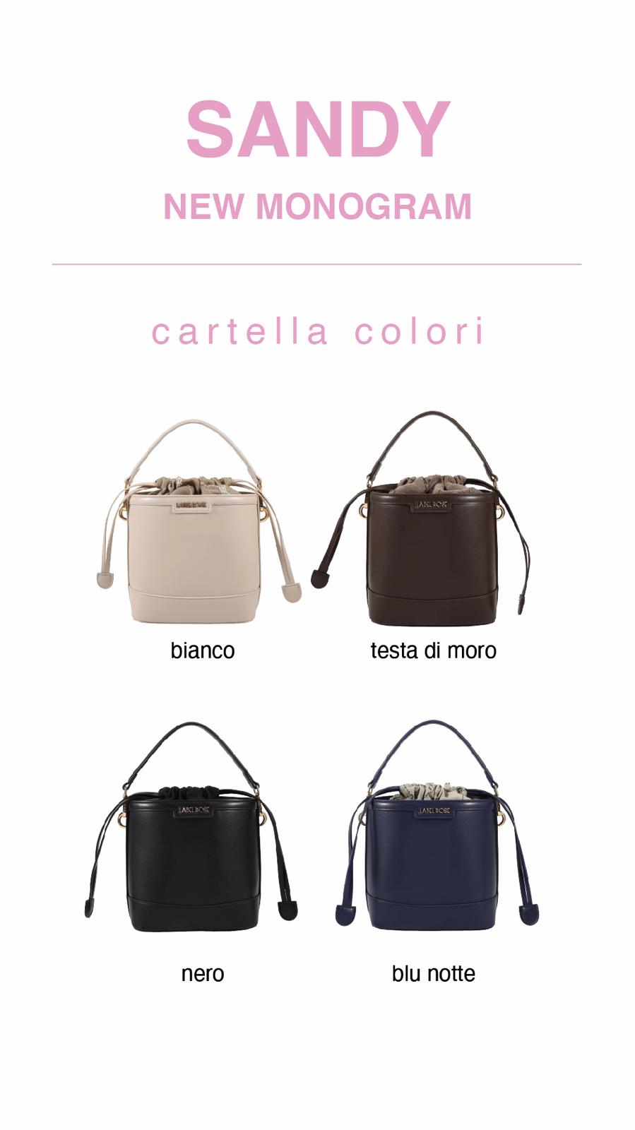 BORSA Sandy Monogram - Blu notte