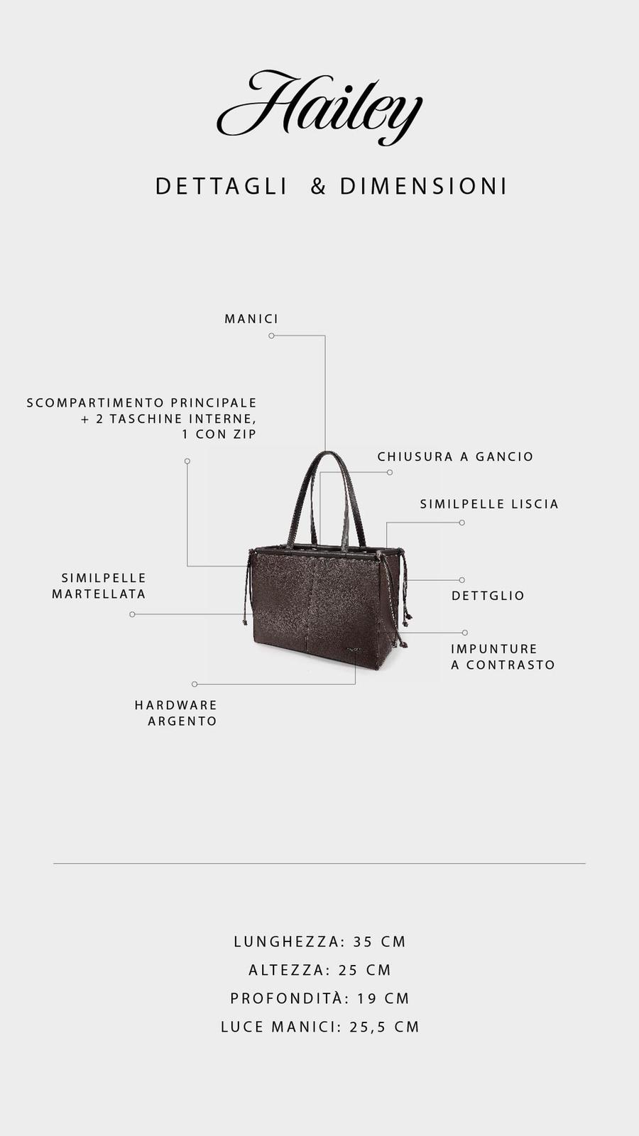 Borsa a spalla HAILEY - LABEL ROSE