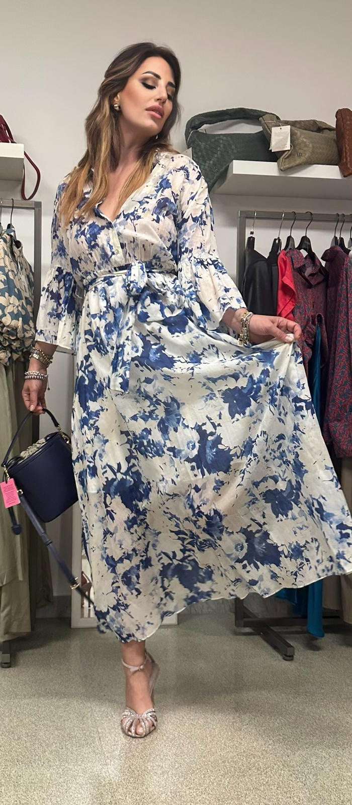 Abito Fiorato Atos Lombardini - Stile e Eleganza
