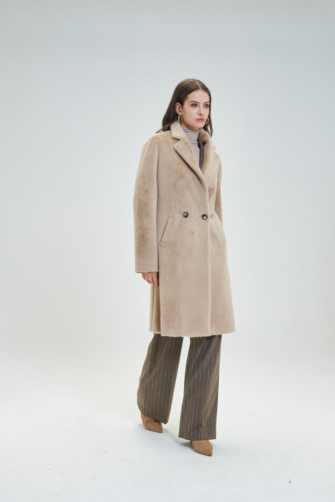 Cappotto Pellicciotto Marrone Elegante - Disponibile dalla XS alla XXL