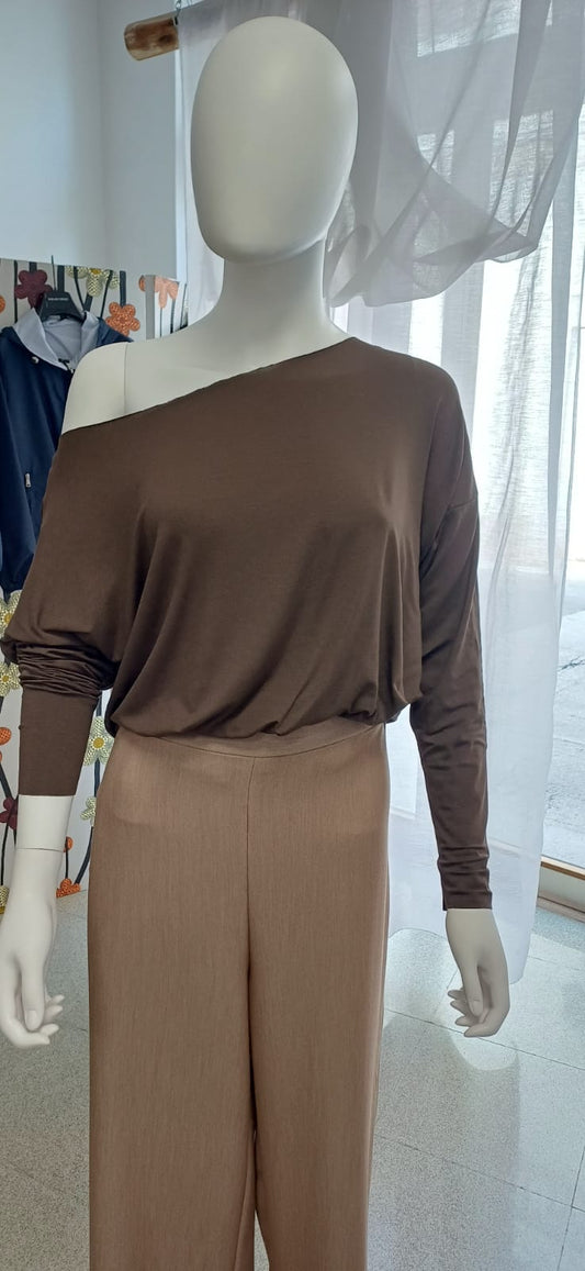 Maglia Donna Elegante Manica Lunga Oversize - 2 Colori