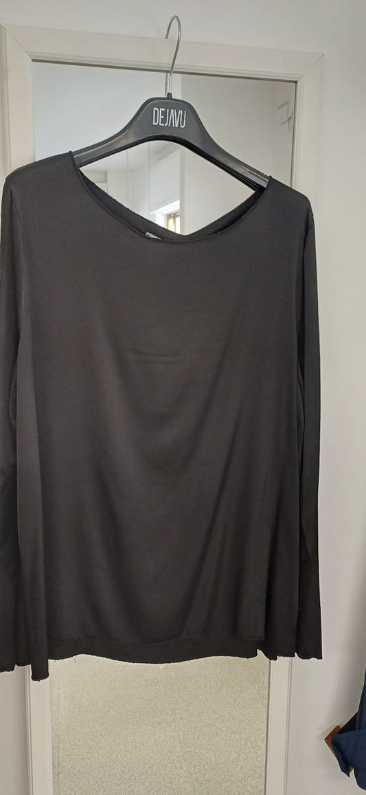 Maglia Donna Elegante Manica Lunga Oversize - 2 Colori