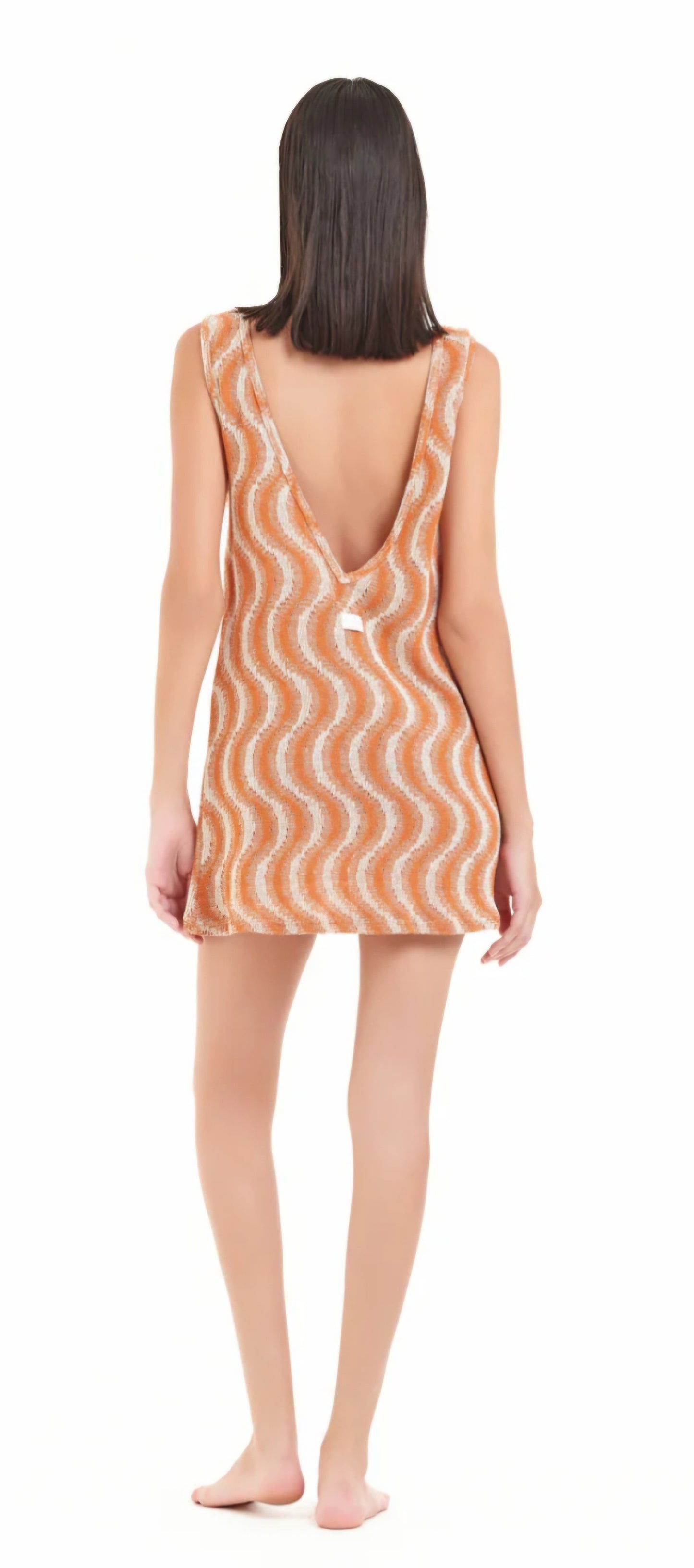 Mini Abito in maglia con scollo a V - Cotazur
