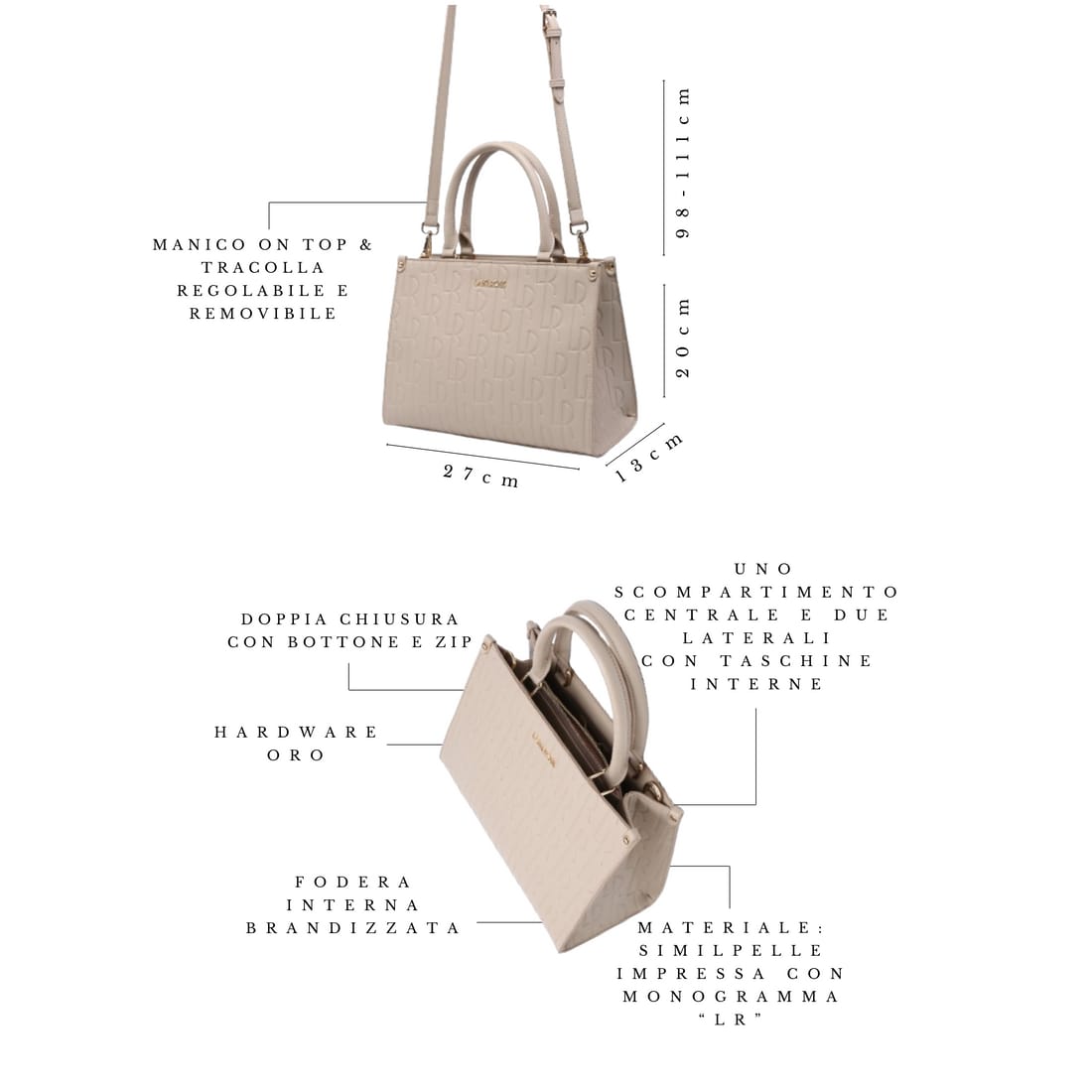 ROSE Monogram - Taupe