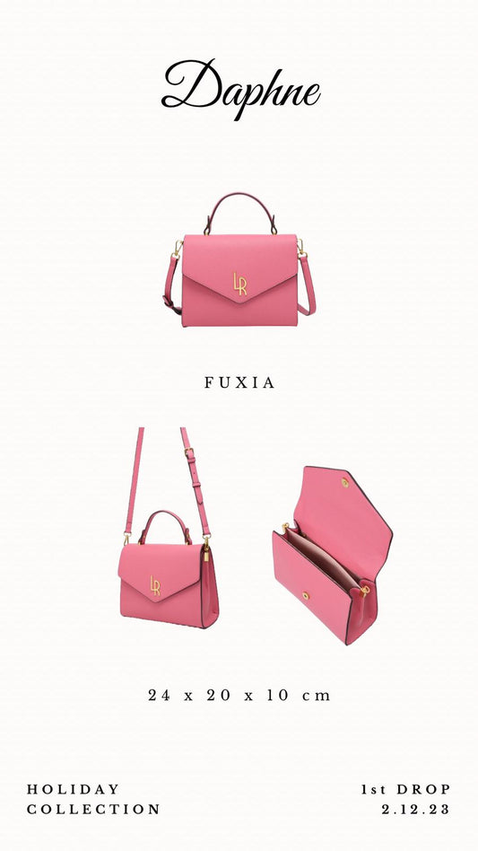 Borsa a tracolla DAPHNE - FUXIA