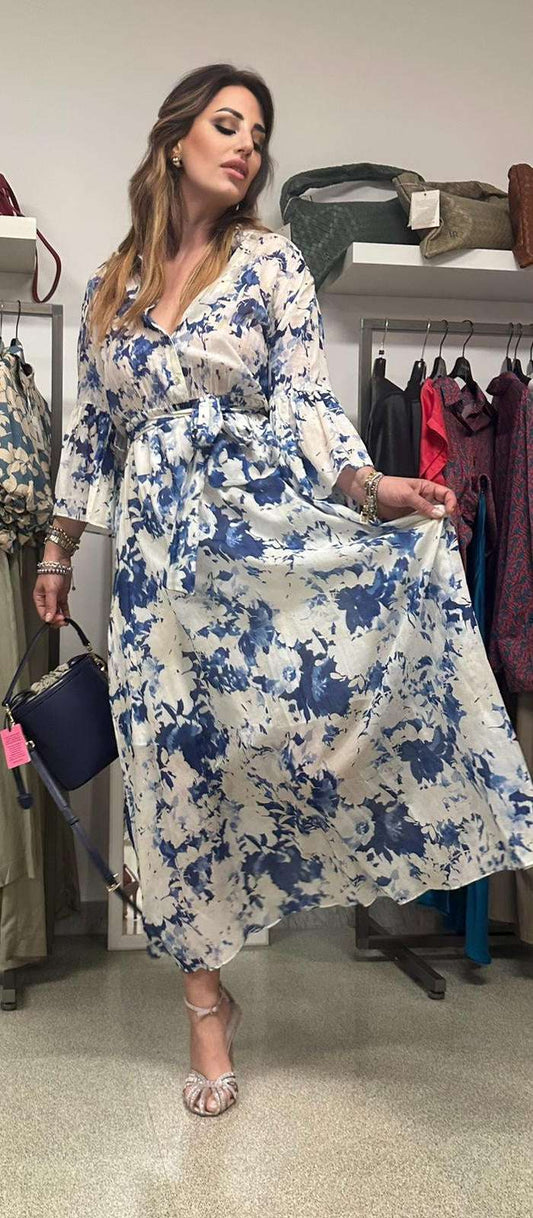 Abito Fiorato Atos Lombardini - Stile e Eleganza