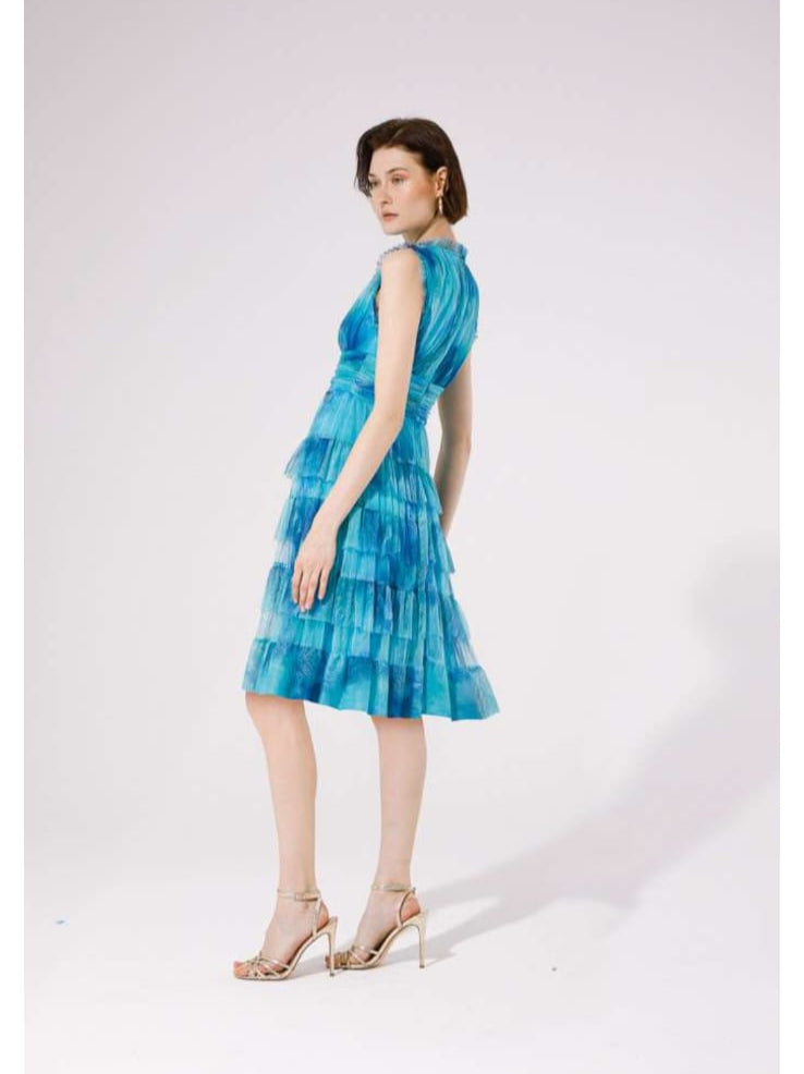 Abito corto in Tulle con Balze - GoaGoa