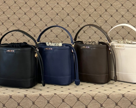 BORSA Sandy Monogram - Blu - LABEL ROSE